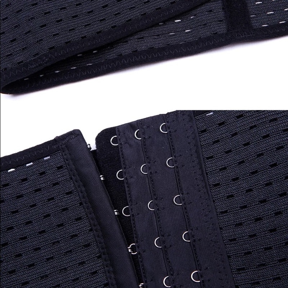 Waist trainer body shaper cincher corset black - Picture 3 of 5